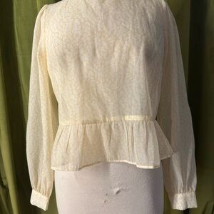 LOFT Sheer Blouse NWT